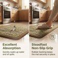 thumbnail image 3 of REGALWOVEN Kitchen Rugs Non-Slip Rubber Backing Kitchen Mats for Floor, Oil Absorbent Runner Rug for Laundry Room, Entryway Brown 28" x 18", 3 of 5