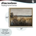 thumbnail image 4 of Stupell Industries Traditional Abstract Grunge Meadow Gold Floating Frame Canvas Art, 31 x 25, by Creative Studio, 4 of 8