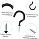 thumbnail image 4 of 36pcs Question Mark Hook Wall Hanging Hooks Hanging Hooks for Plants Ceiling Plant Hook Chandelier Hook Wall Ceiling Hook Hanging Screw Hook Cup Hooks Screw in Screw in Hooks Metal, 4 of 5