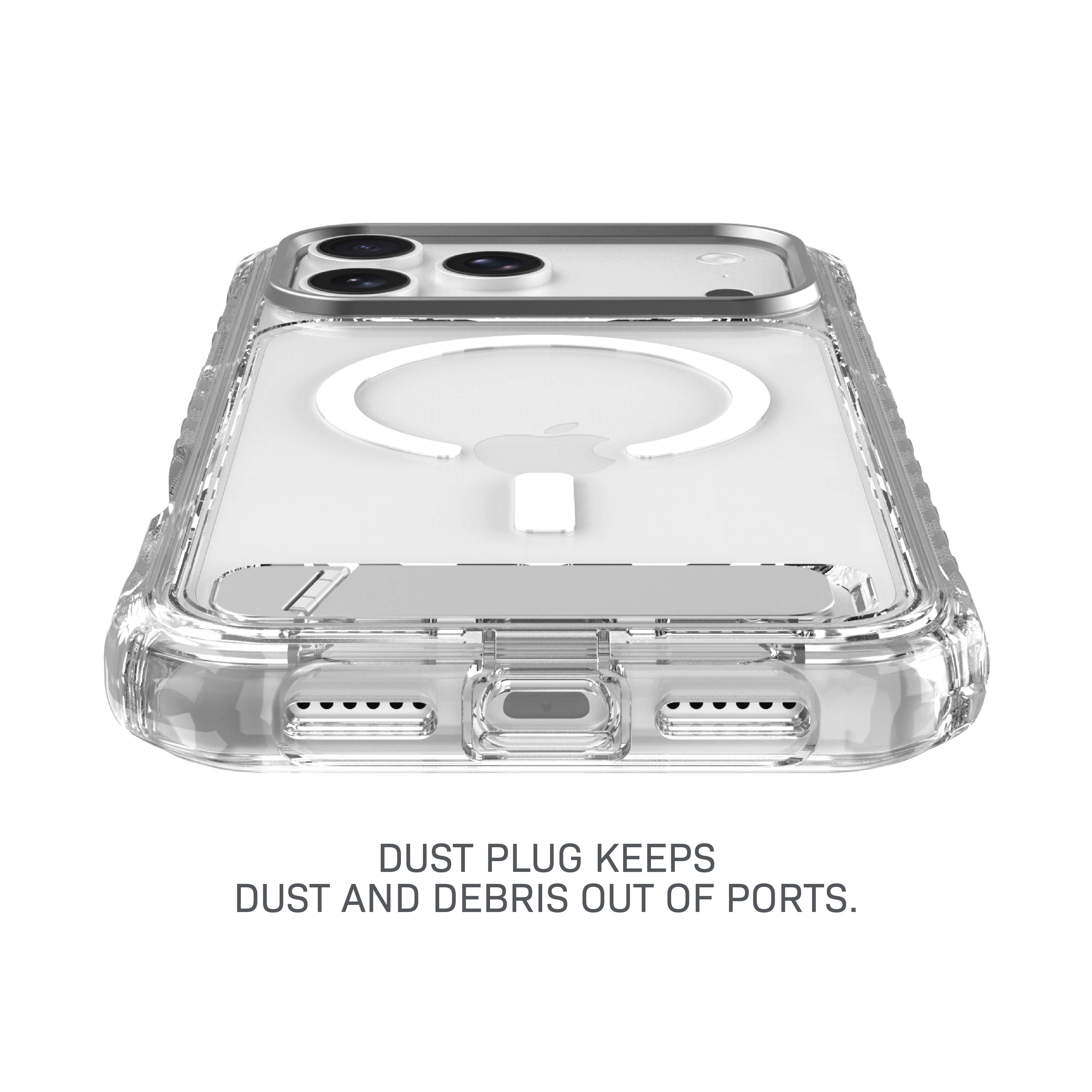 Body Glove Rugged Phone Case with Kickstand for iPhone 18 Pro Max / 17 Pro Max, MagSafe Compatible - Clear