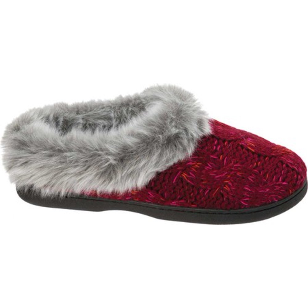 Dearfoams Dearfoams Women's SpaceDye Cable Knit Clog Slippers
