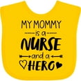 thumbnail image 3 of Inktastic My Mommy is a Nurse and a Hero Boys or Girls Baby Bib, 3 of 4
