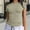 Army Green, variant on Elvqul Womens Solid Color Blouses Blue Long Sleeve T Shirts Casual Casual&nbsp; Crewneck Tops for Women