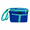 Blue, variant on 1 Pack Insulated 6 Can Cooler Bag with Adjustable Shoulder Strap Front Mesh Pocket and Secure Zipper Closure for Travel Work Picnics and Outdoor Activities, Green