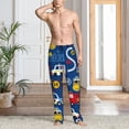 thumbnail image 2 of Pofeuu Animals Rescue Team Print Men's Pajama Pants, Soft Lounge Pajama Pants with big pockets for Men Plaid Pj Bottoms-Medium, 2 of 6