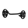 thumbnail image 2 of Hook and Eye Latch, Barn Door Latch with Screws,Barn Door Lock latches, Gate Latch Hardware for Shutters, Garage Door, Inside Door, Pocket Doors Black 11x4cm, 2 of 8