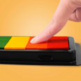 thumbnail image 2 of 7 Colors Water-Based Ink Pad For Finger Painting Graffiti Long Strip Rubber Stamp 21X8cm 40g, 2 of 5
