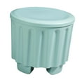 thumbnail image 3 of Luzkey Ottoman avec Rangement Tabouret pour Changer de Chaussures Chaise de Coiffeuse Banc de Rangement Multifonction Repose-Pieds pour Balcon Salon Couloir Vert, 3 of 8
