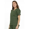 thumbnail image 3 of Cherokee V-Neck Scrub Top for Women with 3 Pockets & Dolman Sleeve - 4700, 3 of 6