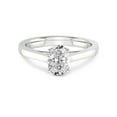 thumbnail image 3 of 2 Carat IGI Certified Oval Shape Lab Grown Diamond Engagement Ring | 14K White Gold | Shye Petal Solitaire Lab Diamond Ring | FG-VS1-VS2 Quality Friendly Diamonds, 3 of 4
