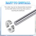 thumbnail image 4 of Uxcell Single Split Shaft Collar Locking Collar Clamp Style with Set Screw & Hex Wrench for Machine Tools Industry 22 mm/7/8 Inch, 4 of 7