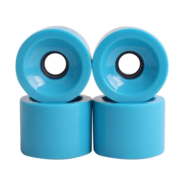 4 Pcs Roues de Planche à Roulettes 70 x 51 mm Ensemble de Roues de Longboard 78A Roue Coussin en PU pour Remplacement de Roue de Planche Longue