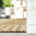 thumbnail image 6 of nuLOOM Asha Simple Striped Indoor/Outdoor Area Rug, 8', Round, Asha Light Brown, 6 of 8