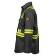thumbnail image 5 of Flame Resistant High Visibility Hi Vis Shirt - 100% C - 7 oz (Small, Dark Grey), 5 of 9