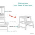 thumbnail image 5 of Fisher-Price Play Learn Laugh Step Stool by Dream On Me, White, 5 of 6