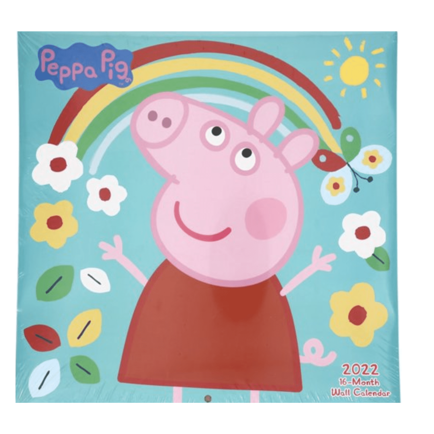 Peppa Pig Character Wall Calendar 10x10 in. 16 Month Calendar with Cartoon  Images Printed on Premium Paper for Kids & Adults Home Room Kitchen  Bulletin Board Hanging Timetable 