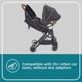 thumbnail image 5 of Contours Bitsy Elite Lightweight Baby Stroller, Toddler Stroller, Compact Stroller for Travel, Foldable Stroller with Adapter Free Infant Car Seat Compatibility, Easy One-Hand Fold - Onyx Black, 5 of 5