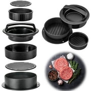 Nonstick Burger Press, 3 in1 Different Sizes Hamburger Patty Maker Molds,Works Best for Stuffed Burgers,Perfect Shaped Patties,Sliders/Regular Burger for Grilling Cooking