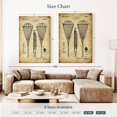 thumbnail image 4 of Elephant Stock Lacrosse Racquet Patent Wall Art - Vertical Canvas Wall Art - Living Room Wall Decor - Patent Canvas - Black And Brown Decor - 34" x 51", 4 of 8