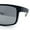 Black Grey - Silver Mirror, variant on Polarized Color Mirror Light Weight Rectangle Sport Plastic Sunglasses Black Grey - Black