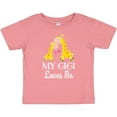 thumbnail image 3 of Inktastic Gigi Loves Me Girls Giraffe Granddaughter Girls Baby T-Shirt, 3 of 5