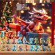 thumbnail image 2 of Calendario de adviento navideño de dragón con colgante de dinosaurio acrílico, calendario de adviento de 24 días de vacaciones para decoración de árbol de Navidad de coche, 2 of 5