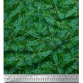 thumbnail image 1 of Soimoi Polyester Crepe Fabric Palm Leaves Printed Fabric 1 Yard 52 Inch Wide, 1 of 3