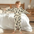 thumbnail image 4 of Boys Pajamas Girls Pajama Cat Wearing A Hat Sweeping The Floor Cute Comfortable Cotton Two-piece Pajama Set, 4 of 7