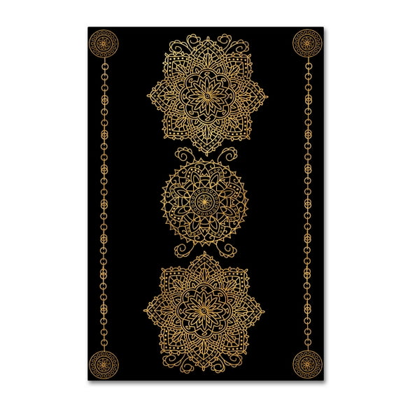 Gold Medalions' Canvas Art by Lisa Powell Braun