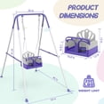 thumbnail image 3 of G TALECO GEAR Foldable Toddler Swing, Children’s Swing Set for Backyard, Portable Baby Swing Outdoor,  Purple, 3 of 8