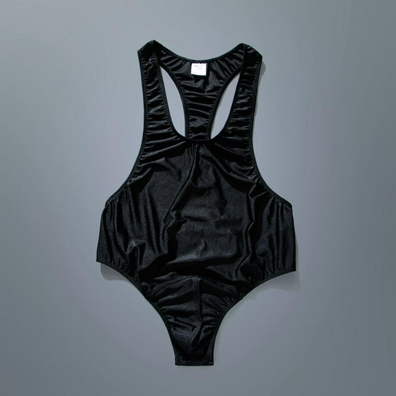 Wancir Men's Leotard Underwear Sexy Racer Back One-Piece Bodysuit Stretch Swimsuit Thongs Singlet Workout