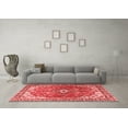 thumbnail image 3 of Ahgly Company Indoor Round Medallion Red Traditional Area Rugs, 7' Round, 3 of 4