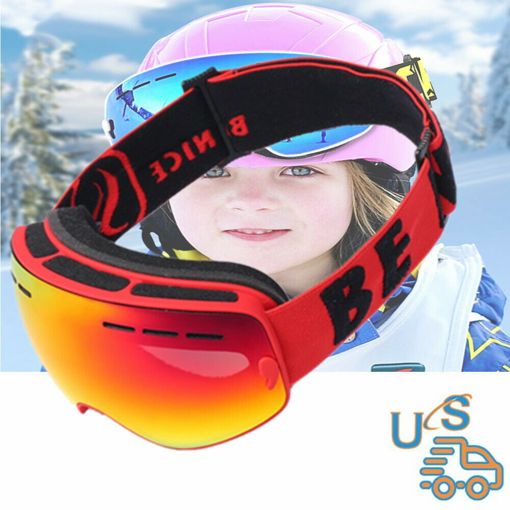 Ski Goggles Skateboard Snowmobile Frameless Goggles Magnet Lens UV400 Protection 