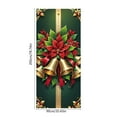 thumbnail image 3 of Btomtd Christmas Themed Door Cover for Holiday Season with Large Bow Pattern Decoration and Front Door Curtains for Front Entryway Decor - 35.43"x78.74", B, 3 of 6