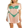 thumbnail image 1 of MesaSe Paréo de Bain pour Femmes, T-Shirt de Couverture de Maillot de Bain Amusant Imprimé pour Bikini, Robe de Femme, Tenue Amusante pour Fête à la Plage, 1 of 6