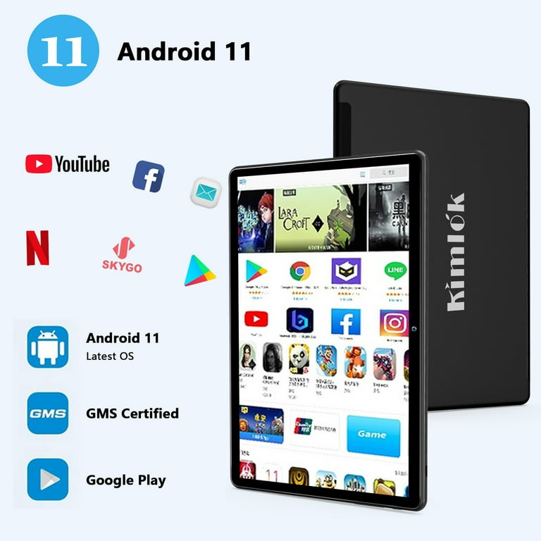  2024 Newest 2 in 1 Tablet, 10.1 inch Android 11