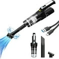 thumbnail image 2 of Car Vacuum Cleaner Wireless Rechargeable | High Suction Power 9000Pa | Handheld Mini Auto Interior & Household Use | Brushless Motor | Compact Lightweight | LED Light | 125ml Capacity, 2 of 9