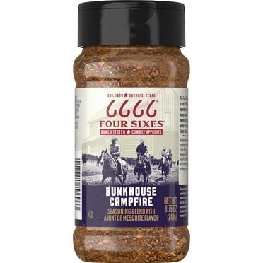 Four Sixes Bunkhouse Campfire Seasoning Blend, 8.75 Ounce