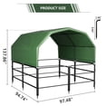 thumbnail image 4 of HOHYN ShelterLogic 12'x12' Horse & Livestock Shelter Enclosure Kit – All-Weather Wind, Snow & Rain Proof Shelter with Elastic Ball Fastening System, 4 of 7