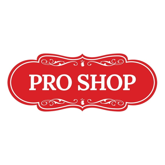 Signs ByLITA Designer Pro Shop Sign (Red) - Large