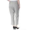 thumbnail image 2 of DKNY Womens Gray Plaid Straight leg Pants 18, 2 of 2