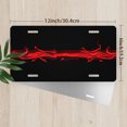 thumbnail image 2 of Red Flame Strip Front License Plate, Metal License Plate, Funny Standard Plates Personalized Novelty Decorative For Men/Women/Boys/Girls Car 6×12 Inch, 2 of 6