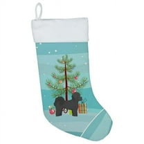 Carolines Treasures CK3852CS Black Mal-Shi Christmas Tree Christmas Stocking