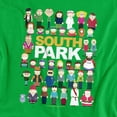 thumbnail image 2 of South Park Full Cast Women's T Shirt,Kelly Green, Large, 2 of 6