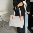 thumbnail image 2 of CoCopeaunts Women Tote Bag Fashion Large Corduroy Handbag Shoulder Bag Students Plain Hobo Bag, 2 of 8