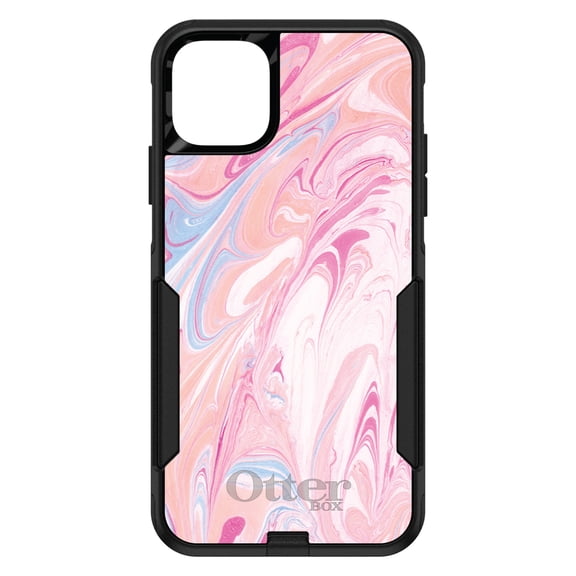 DistinctInk OtterBox Commuter Custom Case for Apple iPhone 15 (6.1" Screen) - Printed Marble Image - Wireless Charging Compatible