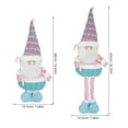 thumbnail image 6 of CTIRCHIU Pink Standing Santa Claus Figurine Unique Telescopic Design Christmas Decoration, 6 of 8