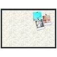 thumbnail image 2 of PinPix 40x28 Custom Cork Bulletin Board White Sand Poster Board Has a Fabric Style Canvas Finish, Framed in White Sand, by ArtToFrames (PinPix-1880), 2 of 5