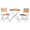 Phat Tommy Galleria 3 Piece Square Folding Patio Bistro Set