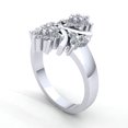 thumbnail image 2 of Genuine 2carat Round Cut Diamond Ladies Bridal Cluster Flower Anniversary Engagement Ring Solid 18K Rose, White or Yellow Gold H SI2, 2 of 3